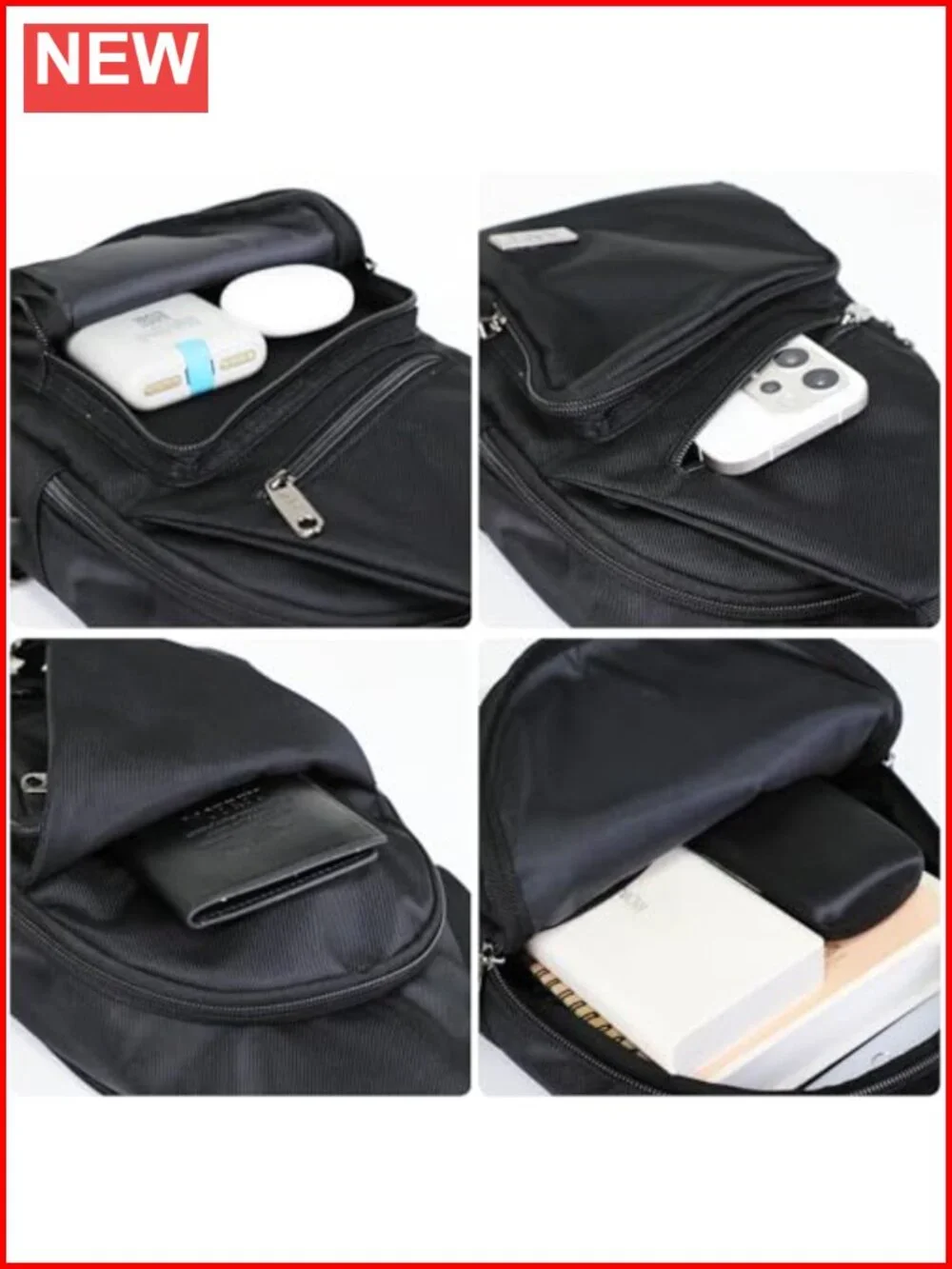 Crossbody Sling Bag with Adjustable Strap for Hiking Travel